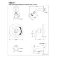 thumbnail image 2 of Kingston Brass Magellan Trim Only for Single Handle Tub & Shower Faucet, 2 of 2
