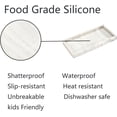 thumbnail image 2 of 7.9" Small Silicone Bathroom Counter Tray, Vanity Tray, Kitchen Sink Soap Tray for Dish Holder Dispenser Countertop Toilet Tank Desk Organizer Black, 2 of 5