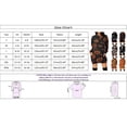 thumbnail image 4 of Vestido con capucha, colorido, informal, moderno, estampado, con bolsillos, para invierno, para mujer Negro blanco XXXL, 4 of 4