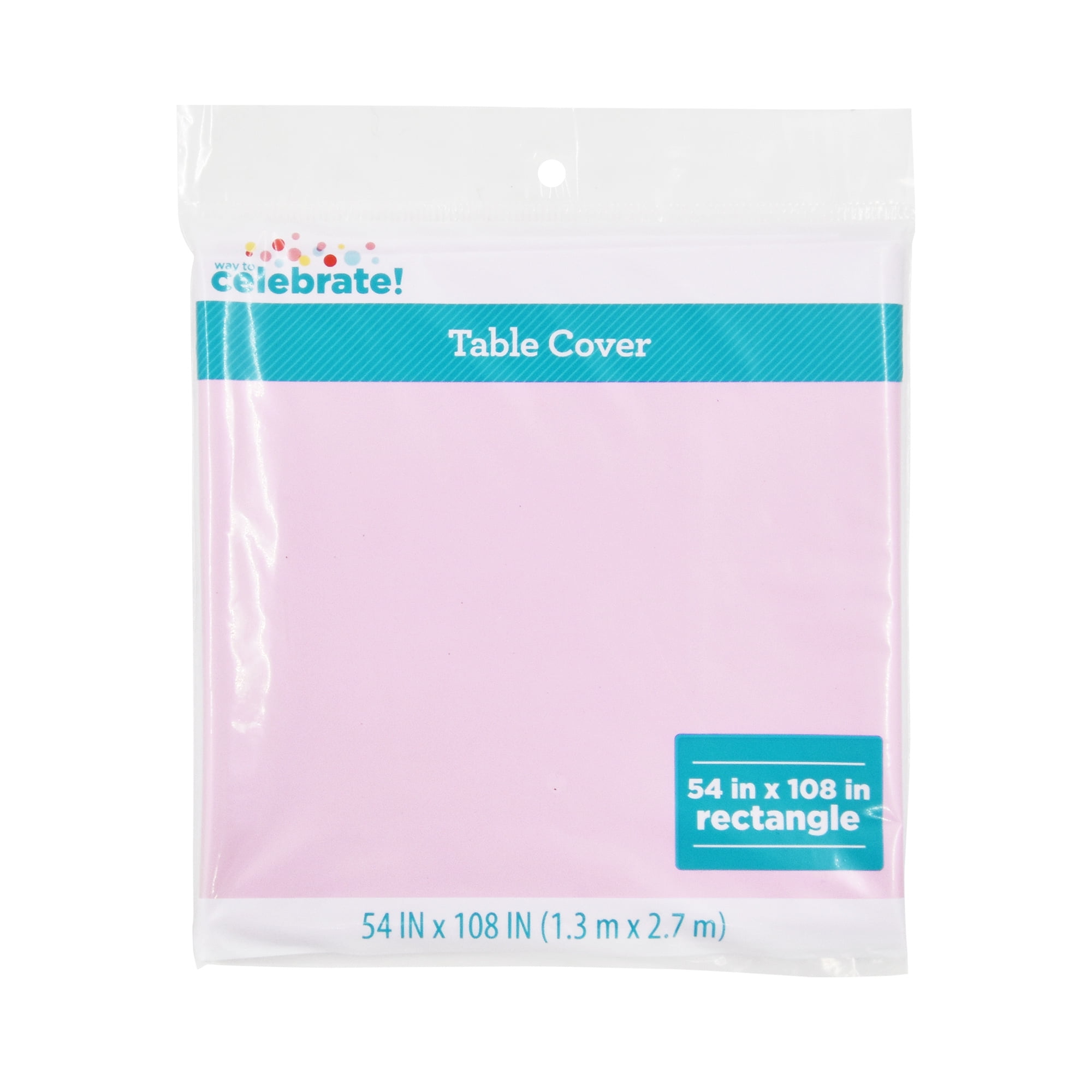 Rectangular 54" x 108" Lilac Plastic Table Cover, by Way To Celebrate
