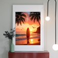 thumbnail image 2 of Diamond Art Kit for Adults, Sunset Surf Tropical Beach Scene Diamond Painting for Adults Beginners, 5D DIY Diamond Art Painting Kits, Colorful Diamond Painting Craft for Home Decor 12x16, 2 of 7