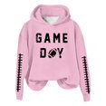 thumbnail image 4 of WEAIXIMIUNG Sweat à Capuche pour Femmes, Imprimé Football Baseball, Col Rond et Manches Longues, 4 of 4