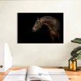 thumbnail image 3 of Elephant Stock Bridled Dark Brown Horse Wall Art - Horizontal Canvas Wall Art - Living Room Wall Decor - Animal Canvas - Black And Brown Decor - 12" x 8", 3 of 8