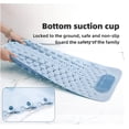 thumbnail image 3 of Bathtub Mat Non-Slip Rubber Shower with Drain Holes Suction Cups, Quick Easy Cleaning, Feet Massage, Bath for Tub & Stall Bathroom, Machine Washable (27.5*14.2in, Dark Grey), 3 of 5