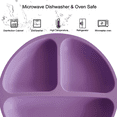 thumbnail image 3 of Suction Plates for Babies & Toddlers| Plates Stay Put with Suction Feature | Divided Design | 3 Pack, 3 of 5