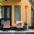 thumbnail image 3 of Patiojoy Outdoor 48000 BTU Standing Heater LP Propane Heater w/Wheels Gray, 3 of 9