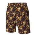 thumbnail image 5 of Naloa Sunflowers with Skull and Hand Men's Beach Shorts, Surfing shorts, Swim trunks, Quick Dry Swim Trunks for Surfing Beach Fun - Medium, 5 of 9