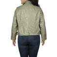 thumbnail image 2 of Levi Strauss & Co. Womens Plus Faux Leather Belted Motorcycle Jacket, 2 of 2