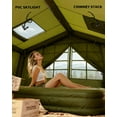thumbnail image 3 of Large Inflatable Tent for 8-10 Person - 135 SQFT Inflatable Cabin Tents for Camping Instant Setup Blow up Tent 4 Season Waterproof Inflatable Tents with Stove Jack, 3 of 9
