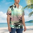 thumbnail image 5 of Goofa Tropical Summer Palm Hawaiian Shirt for Men, Unisex Summer Beach Casual Short Sleeve Button Down Shirts,Aloha Tropical Floral print shirt-X-Large, 5 of 9