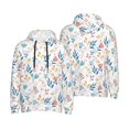 thumbnail image 6 of Bingfone Tulips Flowers Men's Drawstring Hoodie Long Sleeve Pocket Sweatshirts-Medium, 6 of 6