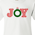 thumbnail image 4 of Inktastic Joy Christmas Ornament with Candy Cane Stripes Youth T-Shirt, 4 of 5