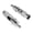 Silvery, variant on Universal Motorcycle Foldable Foot Pegs, Aluminum Alloy Round Spring Return Footrests, 8MM