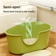 thumbnail image 4 of Extra-large Cat Litter Box Semi-enclosed Spatter-proof Cat Toilet Odor-proof Cat Sandbox Puppy Litter Tray Pet Cleaning Products ShopWise Round, 4 of 14