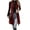 Red, variant on BXJX Womens Corduroy Vests, Mid-length Button Down Sleeveless Lapel Collar Fall Outerwear with Pockets Gray Size S-2XL