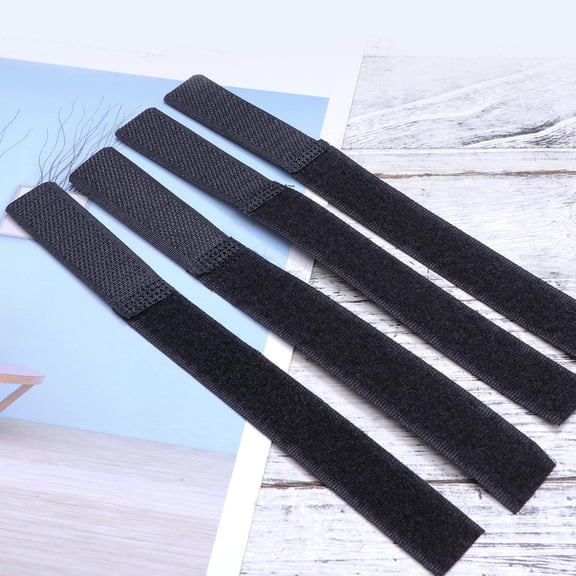 COOPHYA Hook and Loop Cable Ties Set Black 10Pcs for Easy Cord Management