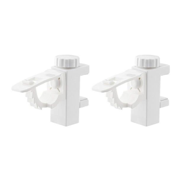 2 soportes para barra de cortina, ganchos flexibles sin necesidad de taladrar, universales, para sala de estar, baño y armarios.