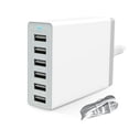 thumbnail image 2 of Matsuzay 1 Juego de cabezales de de recarga USB, herramientas de carga significativas multipropósito para casa, tienda, viajes, oficina, Plog Teléfono y Comunicación Blanco  Registro de EE. UU., 2 of 6