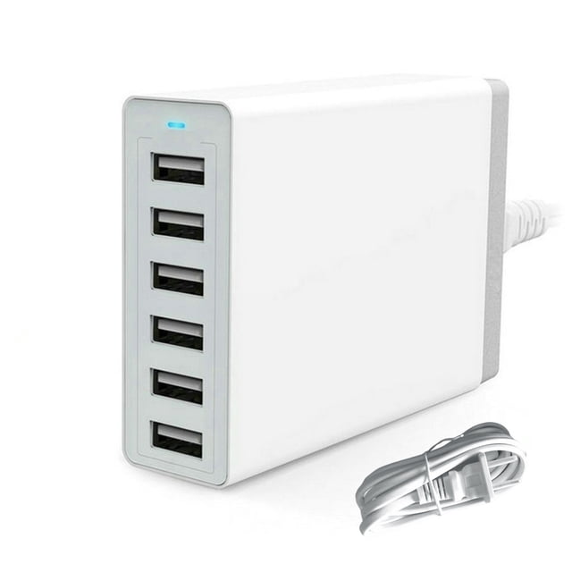 Seitruly 1 Juego de cabezales de de recarga USB, herramientas de carga significativas multipropósito para casa, tienda, viajes, oficina, Plog Teléfono y Comunicación Blanco Registro de EE. UU.