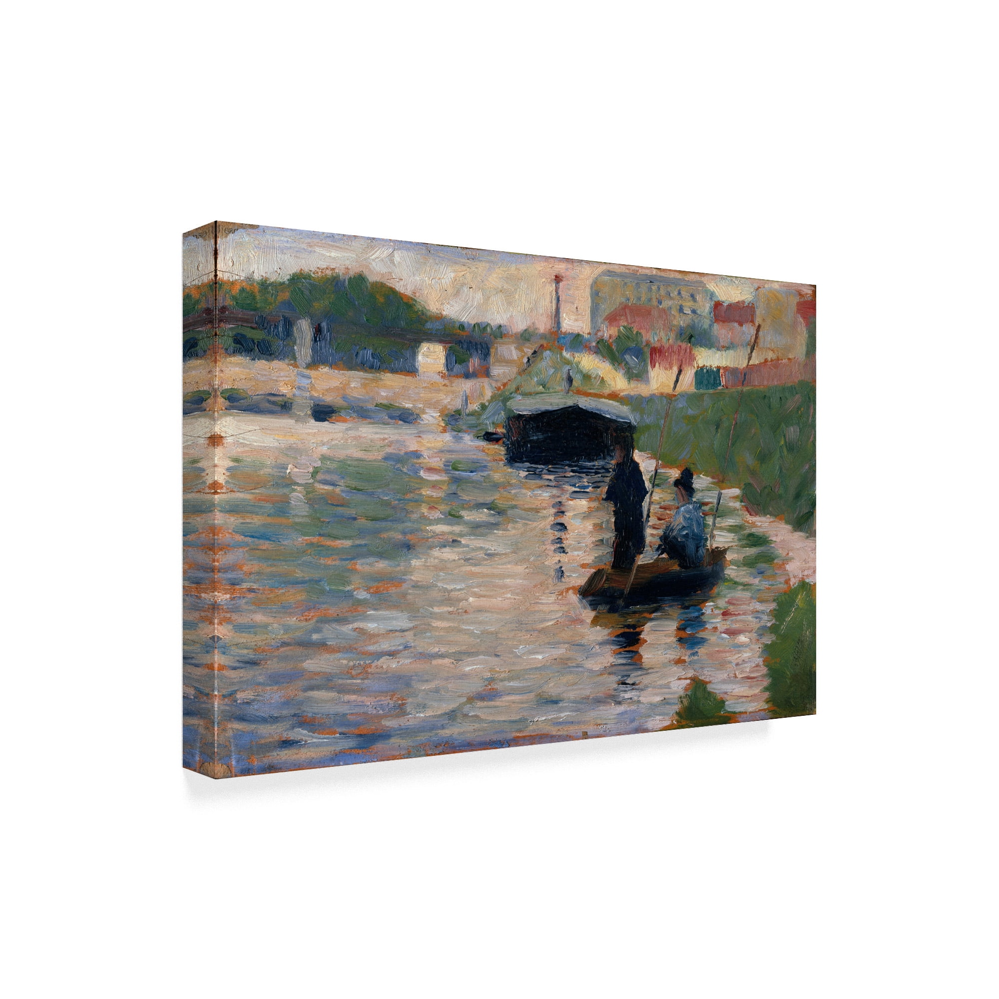 Trademark Fine Art 'View Of The Seine' Canvas Art by Georges Pierre Seurat