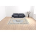 thumbnail image 3 of HomeRoots Blue And Beige Oriental Hand Loomed Stain Resistant Area Rug With Fringe, 3 of 5
