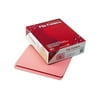 Smead 12610 File Folders, Straight Cut, Reinforced Top Tab, Letter, Pink, 100/Box