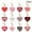 Red, variant on 12 Valentine'S Day Hanging Ornaments Paper Heart Pendants For Tree Wall Decoration Red Ornaments (12 10Cm) Hangs Valentines Day Decorations
