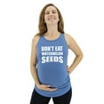 thumbnail image 3 of Funny Pregnancy Shirts for Women Pregnancy Announcement Tops Mom to Be Gift Watermelon Seeds Heather Blue Small, 3 of 6