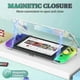 thumbnail image 3 of Clear Protective Case Compatible with Nintendo Switch OLED/Switch, Hard Shell for Switch OLED Console, Portable Dust-Proof Cover with Magnetic Closure, 3 of 5