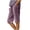 Purple, variant on Linen Bermuda Shorts for Women Knee Length Summer Casual Elastic Waisted Side Split Button Shorts with Pockets