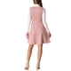 thumbnail image 3 of Vestido Pinafore INSPIRE CHIC sin mangas para mujer, vestido casual vintage de camiseta de ante sintético, talla S, color rosa, 3 of 6