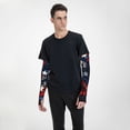 thumbnail image 4 of Zufioo Red Blue White Stars Pattern Ice Silk Arm Sleeves, Non-slip and UV-resistant Sleeves, Suitable for Sports and Outdoor Activities, Unisex, 4 of 7