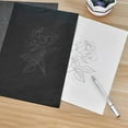 thumbnail image 6 of 1 Pack of Graphite Carbon Paper (100 Sheets) 100 Sheets Paper Black Paper for Tracing Patterns Onto Wood Paper Canvas and Other Crafts Projects, Dusknt Office Cabinet Clearance Sale!, 6 of 8