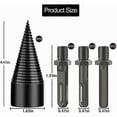 thumbnail image 2 of Log Splitters,42mm Wood Splitter Drill Bit, Tapered Wood Splitter for Wood Drill and Wood Milling Cutter, Durable Splitting Screw Cone Wood Chipper To, 2 of 5