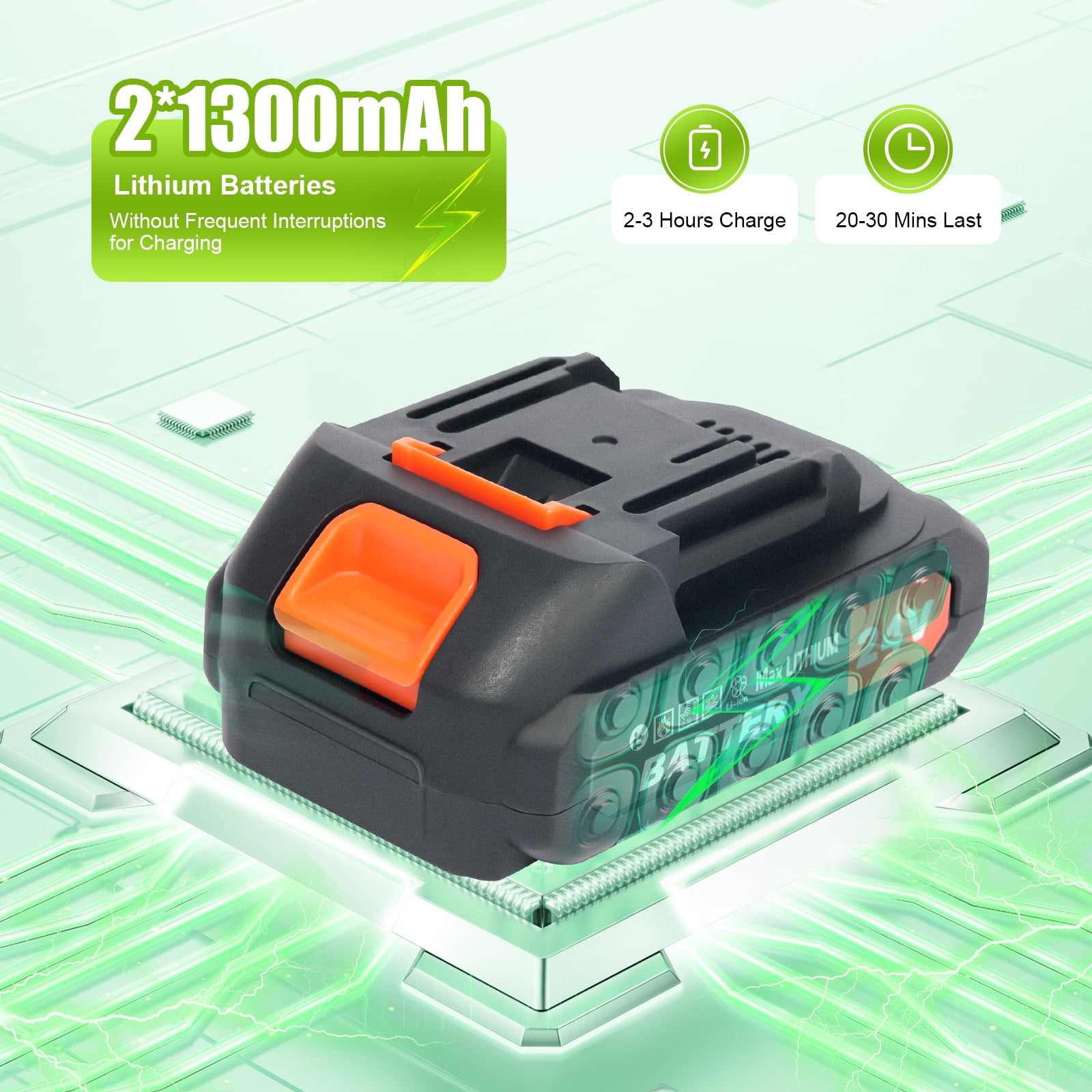 88*16*9.5cm 1300 mAh Weed Trimmer Corded Electric Electric Grass TrimmerBattery Powered Electric Weed Cutter