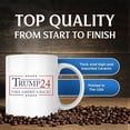 thumbnail image 2 of Trump 2024 Take America Back Coffee Mug - 2024 Trump for President - 2024 Election - 11 Ounce Coffee Mug - Printed On Both Sides - Microwave & Dishwasher Safe - White Handle & Interior - BMCM00792, 2 of 6