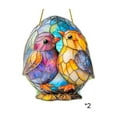 thumbnail image 2 of Taicans ‌Easter Window Sun Catcher,Stained Glass Spring Home Decor - Colorful Bird Design,20cm/7.87in Oval Hanging Decor for Windows,Porches,Balconies‌, 2 of 5
