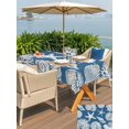 thumbnail image 5 of Outdoor Tablecloth with Umbrella Hole for Patio/Picnic/Party/Camping, Lake Blue Starfish Coastal Waterproof Table Cloth Rectangle Table Cover Washable, Shell Summer Beach Nautical (60"x 120"), 5 of 9