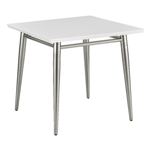Brooklyn Square End Table with Engineered Wood White Top