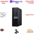 thumbnail image 1 of Restored Windows 11 Dell Optiplex i7-8700 16GB RAM 1TB SSD WiFi Desktop Computer PC Office24 (Refurbished), 1 of 5