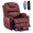 Vintage Burgundy, variant on Power Lift Recliner Chair with Massage & Heat for Elderly, Power Reclining Sofa Chair with USB-C Ports, Cup Holders, Side Pockets, Soft Velvet Fabric Recliner for Living Room, Bedroom