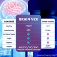 thumbnail image 4 of BrainVex Advanced Formula Brain Support Pills Maximum Strength Supplement Brain Vex 120 Capsules, 4 of 8