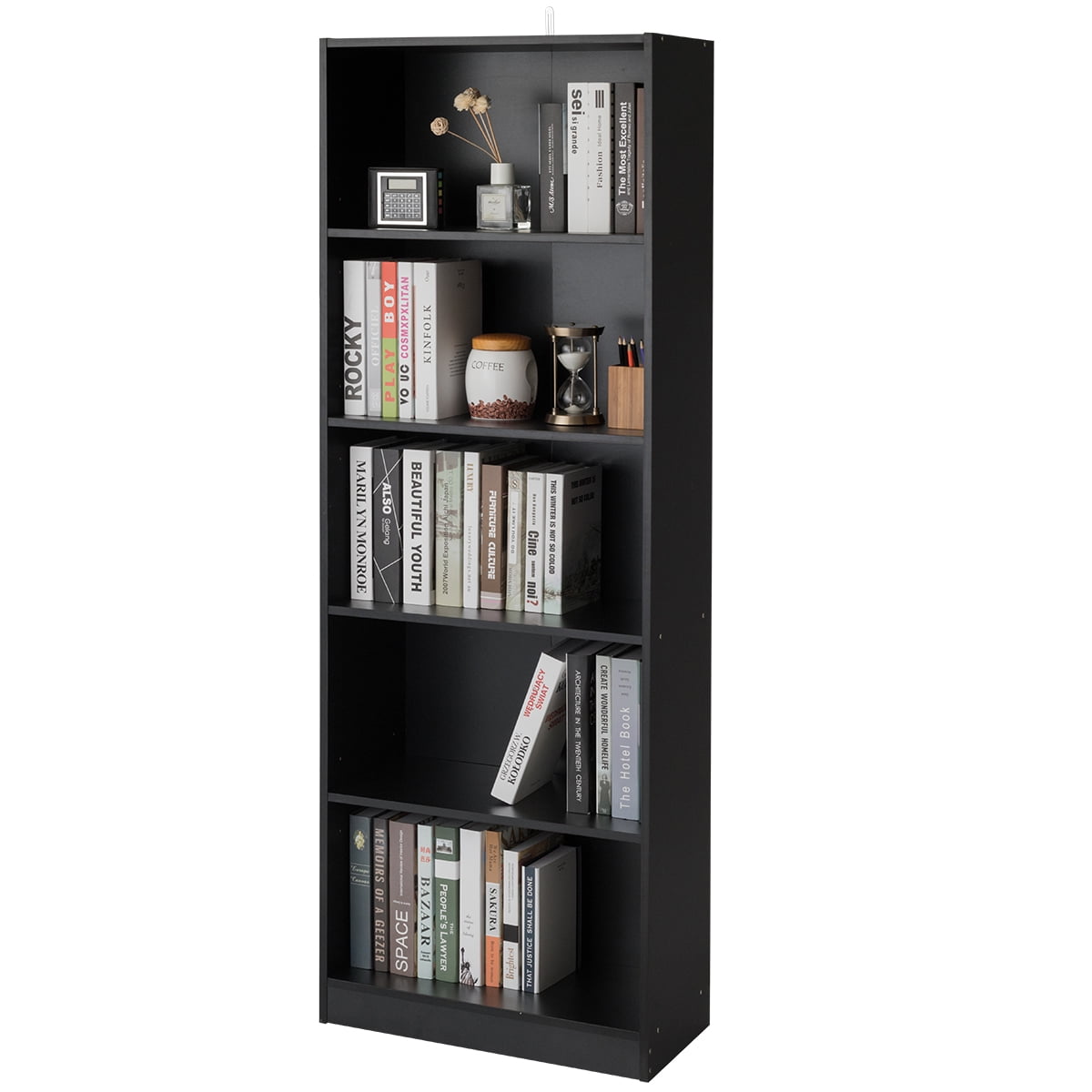 Topbuy 5shelf Bookcase Storage Large Space Organizer w