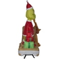 thumbnail image 3 of Escena de trineo inflable de Navidad de Gemmy Grinch y Max, 180 cm, 3 of 6