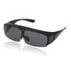 thumbnail image 1 of Gafas de motocicleta únicas 1 Pc, gafas de sol ciclismo de tri-acetato de celulosa PC, lente gris oscuro, marco negro, 1 of 6