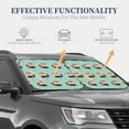 thumbnail image 3 of Kdxio Fox Print 2-Piece Sun Shade Front Windshield - Foldable Car Front Window Sunshades for Most Sedans SUV Truck, 3 of 6