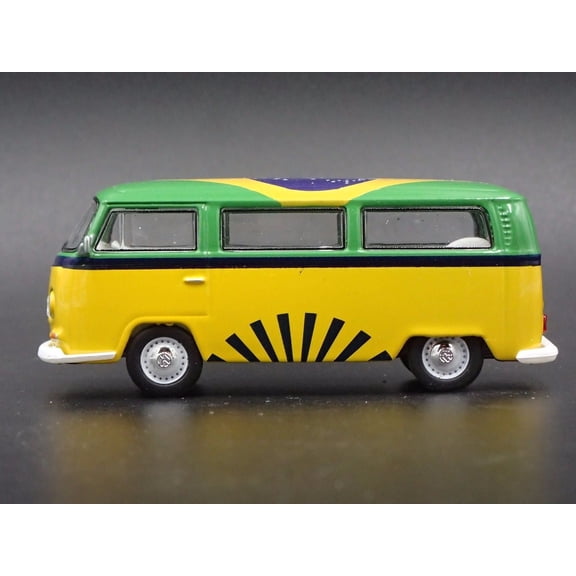 Open Box 1967-1979 VW VOLKSWAGEN TYPE 2 T2 BUS RIO WORLD CUP 1/64 SCALE DIECAST MODEL CAR