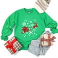 thumbnail image 4 of Santa Sleigh Glitter - Women's Sweatshirt, 4 of 11