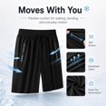 thumbnail image 3 of Women’s Ice Silk Cooling Shorts, High Waist Quick-Dry Stretch Summer Lounge Shorts, 3 of 7