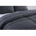 thumbnail image 4 of Messy Bed Washed Cotton Comforter Mini Set, King, Grey, 4 of 6